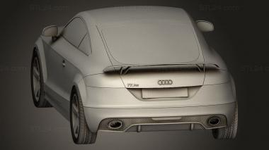 Автомобили и транспорт (Audi TT RS 2010, CARS_5101) 3D модель для ЧПУ станка