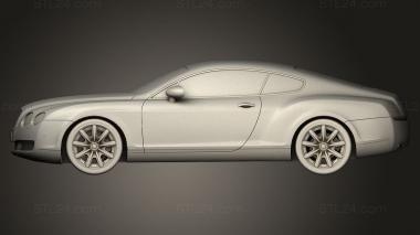 Автомобили и транспорт (Bentley Continental GT, CARS_5103) 3D модель для ЧПУ станка