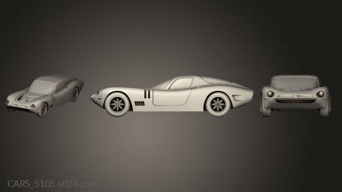 Автомобили и транспорт (CARS_5105) 3D модель для ЧПУ станка