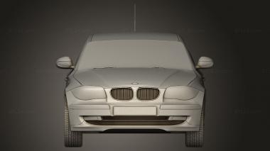 Автомобили и транспорт (BMW 1 3-дверный 2009, CARS_5107) 3D модель для ЧПУ станка