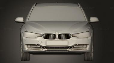 Автомобили и транспорт (BMW 3 Touring 2013 f31, CARS_5109) 3D модель для ЧПУ станка