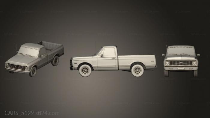 Автомобили и транспорт (CARS_5129) 3D модель для ЧПУ станка