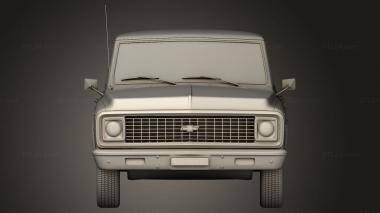 Vehicles (Chevrolet C10 Cheyenne Pickup 1971, CARS_5129) 3D models for cnc