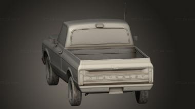 Vehicles (Chevrolet C10 Cheyenne Pickup 1971, CARS_5129) 3D models for cnc