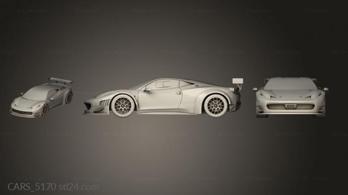 Автомобили и транспорт (CARS_5170) 3D модель для ЧПУ станка