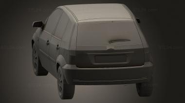 Автомобили и транспорт (Ford Fiesta 2005, CARS_5183) 3D модель для ЧПУ станка