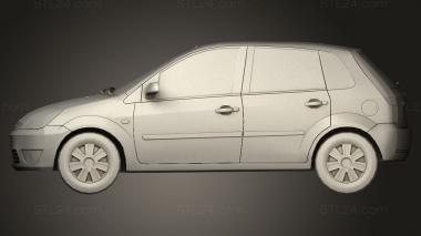 Автомобили и транспорт (Ford Fiesta 2005, CARS_5184) 3D модель для ЧПУ станка