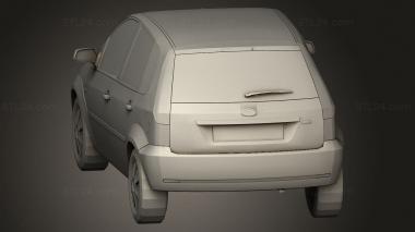 Автомобили и транспорт (Ford Fiesta 2005, CARS_5184) 3D модель для ЧПУ станка