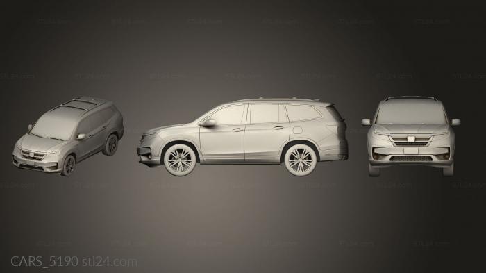 Автомобили и транспорт (CARS_5190) 3D модель для ЧПУ станка