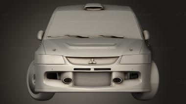 Автомобили и транспорт (Mitsubishi Lancer EVO IX, CARS_5209) 3D модель для ЧПУ станка