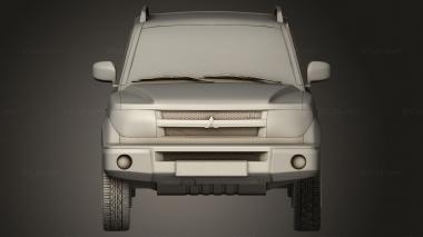 Автомобили и транспорт (Mitsubishi Pajero Pinin 5 -дверный 1999, CARS_5215) 3D модель для ЧПУ станка