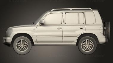 Автомобили и транспорт (Mitsubishi Pajero Pinin 5 -дверный 1999, CARS_5215) 3D модель для ЧПУ станка