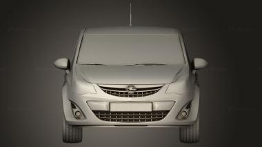 Автомобили и транспорт (Opel Corsa 5-дверный 2011, CARS_5221) 3D модель для ЧПУ станка