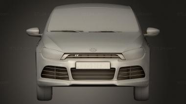 Автомобили и транспорт (Volkswagen Scirocco R 2010, CARS_5237) 3D модель для ЧПУ станка