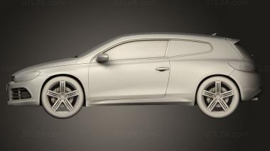 Автомобили и транспорт (Volkswagen Scirocco R 2010, CARS_5237) 3D модель для ЧПУ станка