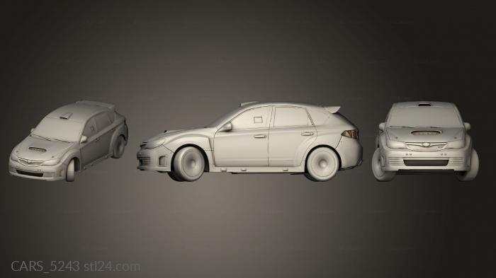 Автомобили и транспорт (CARS_5243) 3D модель для ЧПУ станка