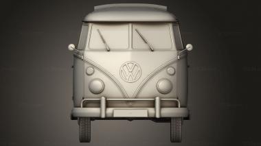 Vehicles (Volkswagen T1 Samba HIPPIE 1963, CARS_5251) 3D models for cnc