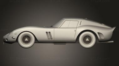 Автомобили и транспорт (Ferrari 250 GTO I линейки 1962, CARS_5265) 3D модель для ЧПУ станка