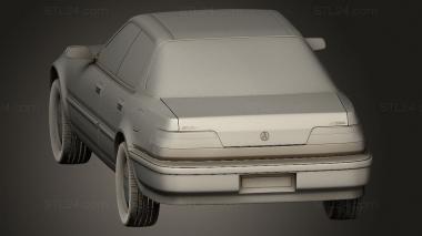 Автомобили и транспорт (Acura Integra Mk2 седан 1990, CARS_5271) 3D модель для ЧПУ станка