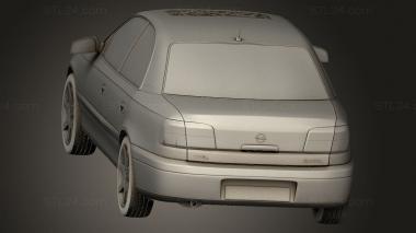 Автомобили и транспорт (Opel Omega Mk2f B седан 1999, CARS_5273) 3D модель для ЧПУ станка