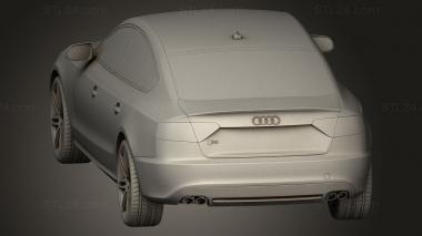 Автомобили и транспорт (Audi S5 Sportback 2011 2011, CARS_5284) 3D модель для ЧПУ станка