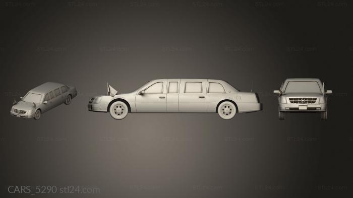 Автомобили и транспорт (CARS_5290) 3D модель для ЧПУ станка