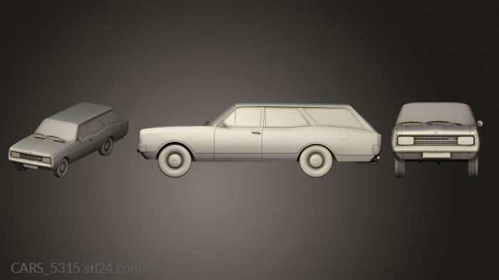 Автомобили и транспорт (CARS_5315) 3D модель для ЧПУ станка