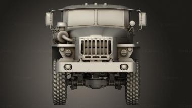 Vehicles (russian military truck ural, CARS_5322) 3D models for cnc