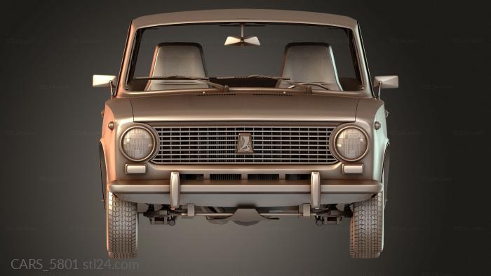 Автомобили и транспорт (CARS_5801) 3D модель для ЧПУ станка