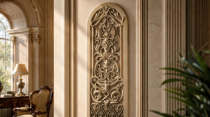 Gates (Carved pattern in a frame with floral ornaments, CV_0070) 3D models for cnc