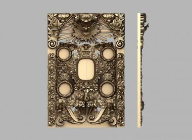 Царские врата (Грандиозные царские врата с голубем, CV_0099) 3D модель для ЧПУ станка