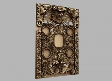Gates (The grandiose royal doors with a dove, CV_0099) 3D models for cnc