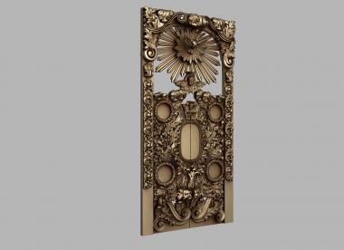 Царские врата (Царские врата с местами для икон , херувимами и голубем, CV_0102) 3D модель для ЧПУ станка