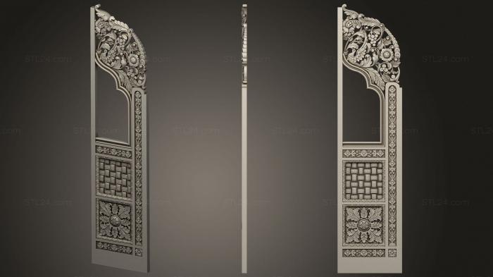 Царские врата (Дьяконские врата версия2, CV_0111) 3D модель для ЧПУ станка