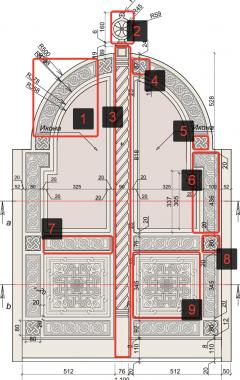 Gates (Church gate set of parts, CV_0127) 3D models for cnc