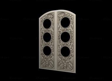 Gates (Royal gate with openwork carving, CV_0128) 3D models for cnc