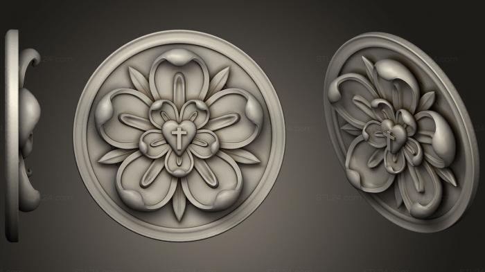 Carved Decors (Stylized Luther Seal, CARVD_0037) 3D models for cnc