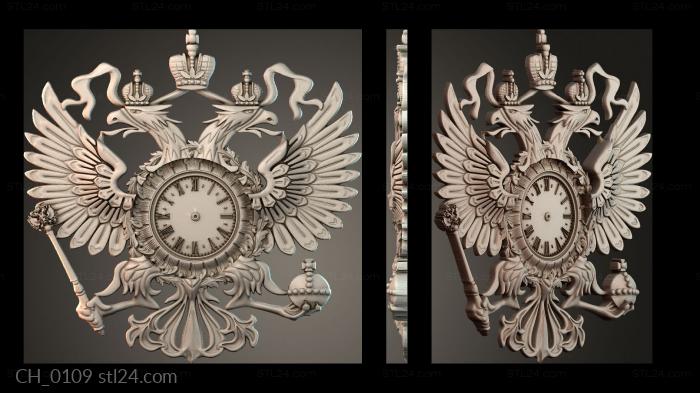 Часы (CH_0109) 3D модель для ЧПУ станка