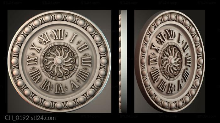 Часы (CH_0192) 3D модель для ЧПУ станка