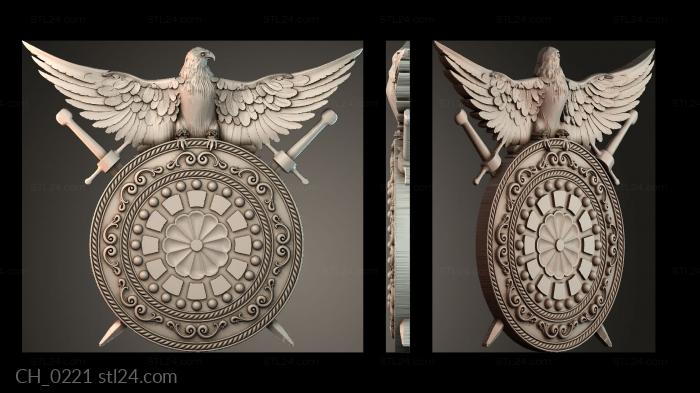 Часы (CH_0221) 3D модель для ЧПУ станка
