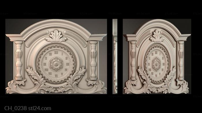 Часы (CH_0238) 3D модель для ЧПУ станка