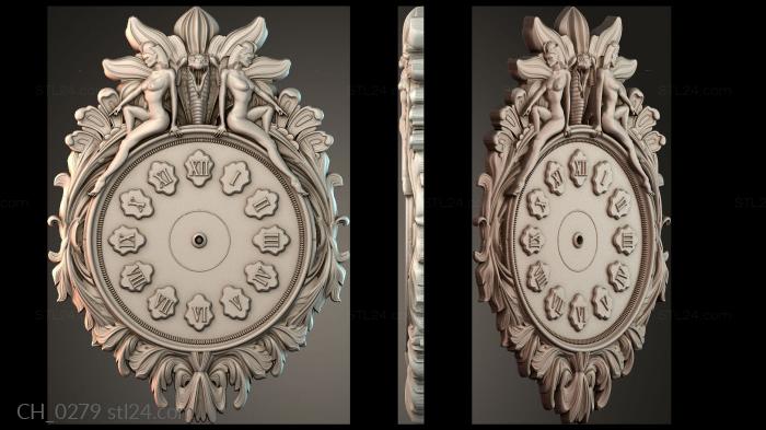 Часы (CH_0279) 3D модель для ЧПУ станка
