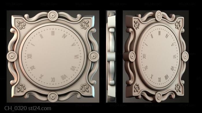 Часы (CH_0320) 3D модель для ЧПУ станка