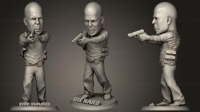 Chibi Funko (Bruce Willis Figure Die Hard chibi, CHIBI_0050) 3D models for cnc