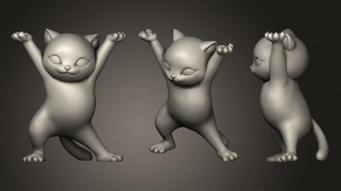 Chibi Funko / Чиби Фанко (Держатель для кошачьей ручки, CHIBI_0086) 3D модель для ЧПУ станка