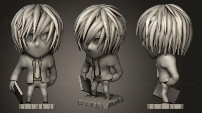 Chibi Funko (Death Note Light Yagami, CHIBI_0168) 3D models for cnc