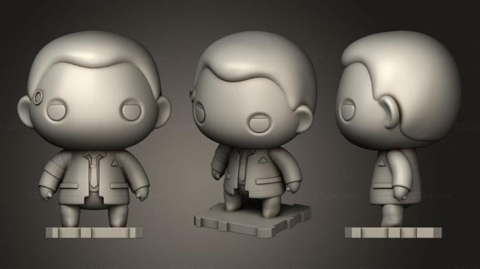 Chibi Funko (Detroit Become Human CONNOR, CHIBI_0170) 3D models for cnc