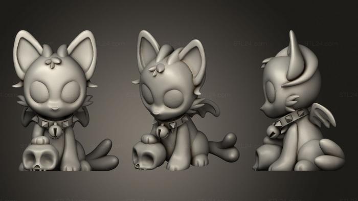 Chibi Funko / Чиби Фанко (Дьявольский кот, CHIBI_0171) 3D модель для ЧПУ станка