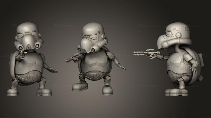 Chibi Funko (Duck trooper, CHIBI_0185) 3D models for cnc