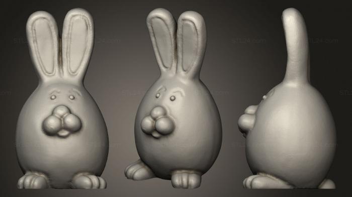 Chibi Funko / Чиби Фанко (Пасхальный Кролик Пасхальное Яйцо, CHIBI_0188) 3D модель для ЧПУ станка